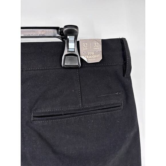 J.Crew 770 Straight-fit midweight tech pants Black 32x32 - Picture 4 of 4